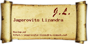 Jagerovits Lizandra névjegykártya